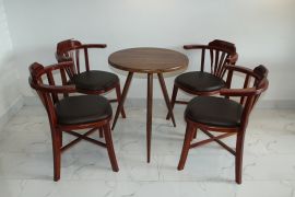 Bàn ghế cafe - Trà sữa bằng gỗ 0007