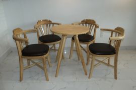 Bàn ghế cafe - Trà sữa bằng gỗ 0036